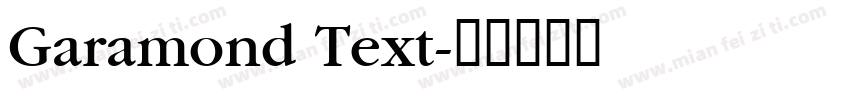 Garamond Text字体转换